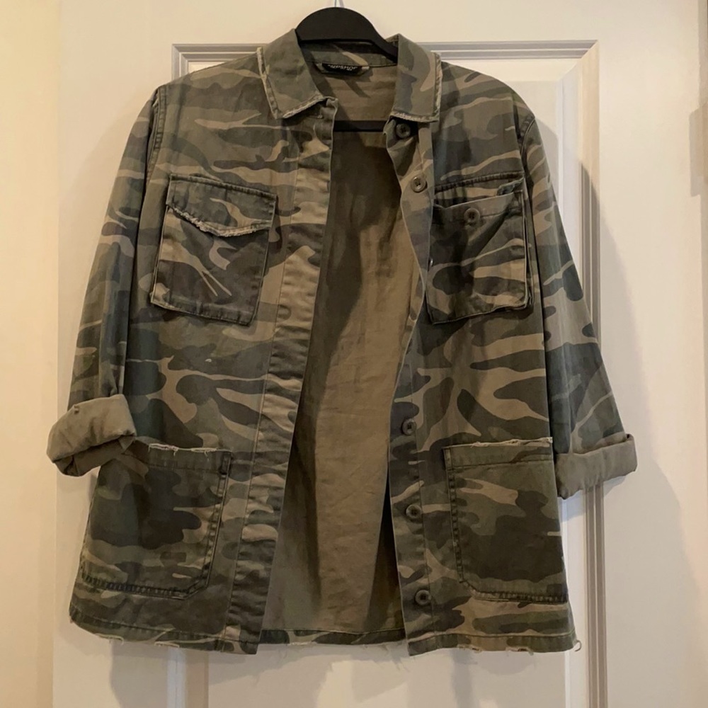 TOPSHOP camo jacket